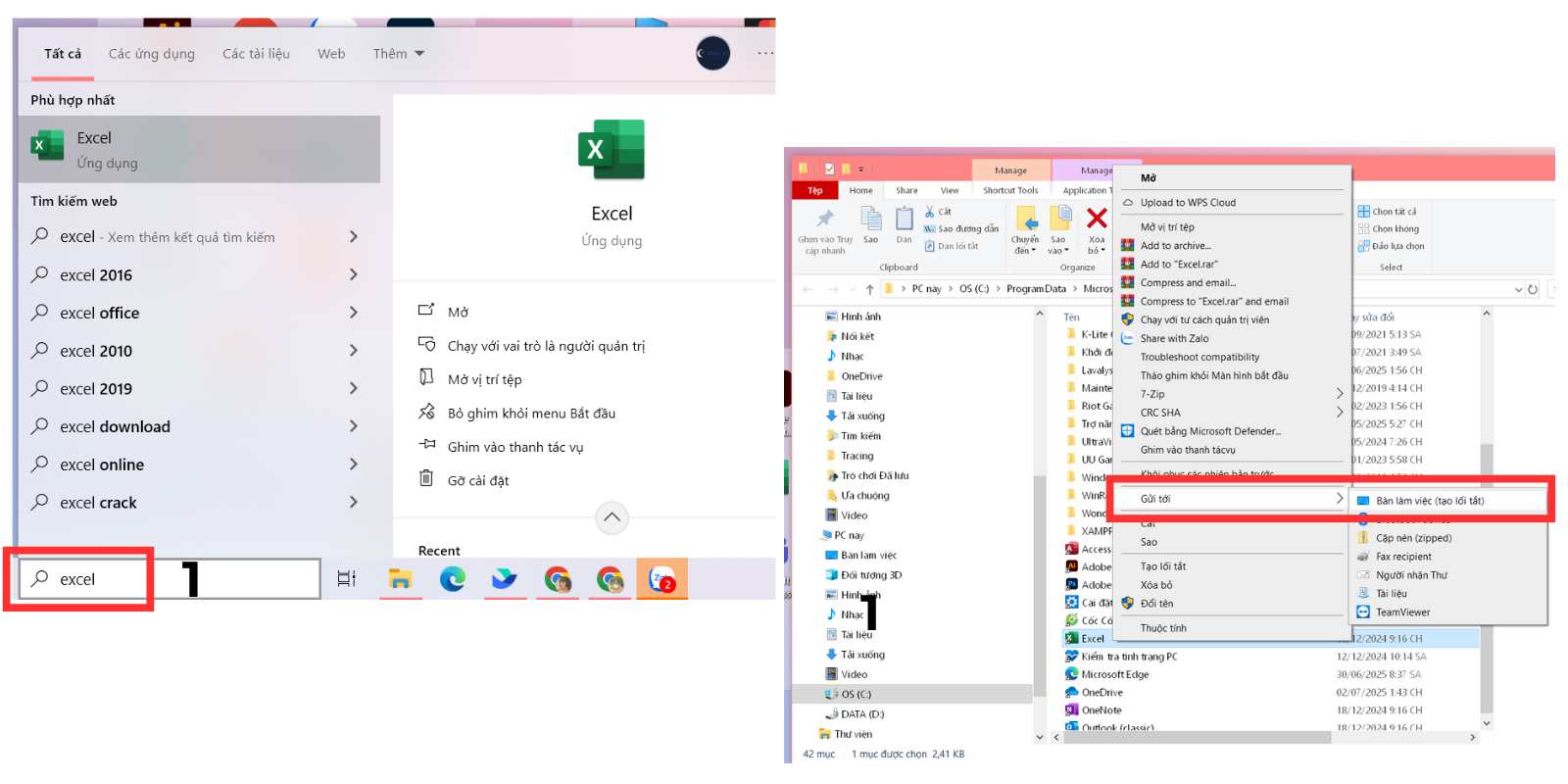 cách kéo ứng dụng ra màn hình bằng shortcut
