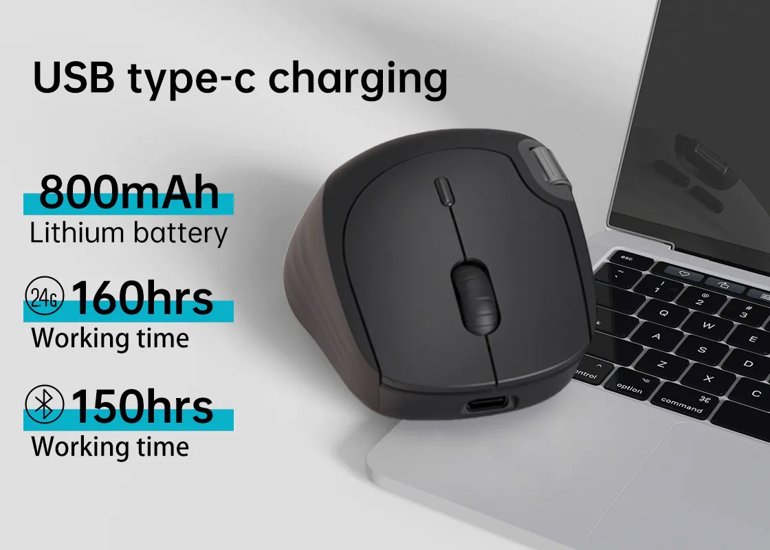 Chuột không dây Rapoo MT560 Multimode (Wireless, Bluetooth 5.0, USB-C)