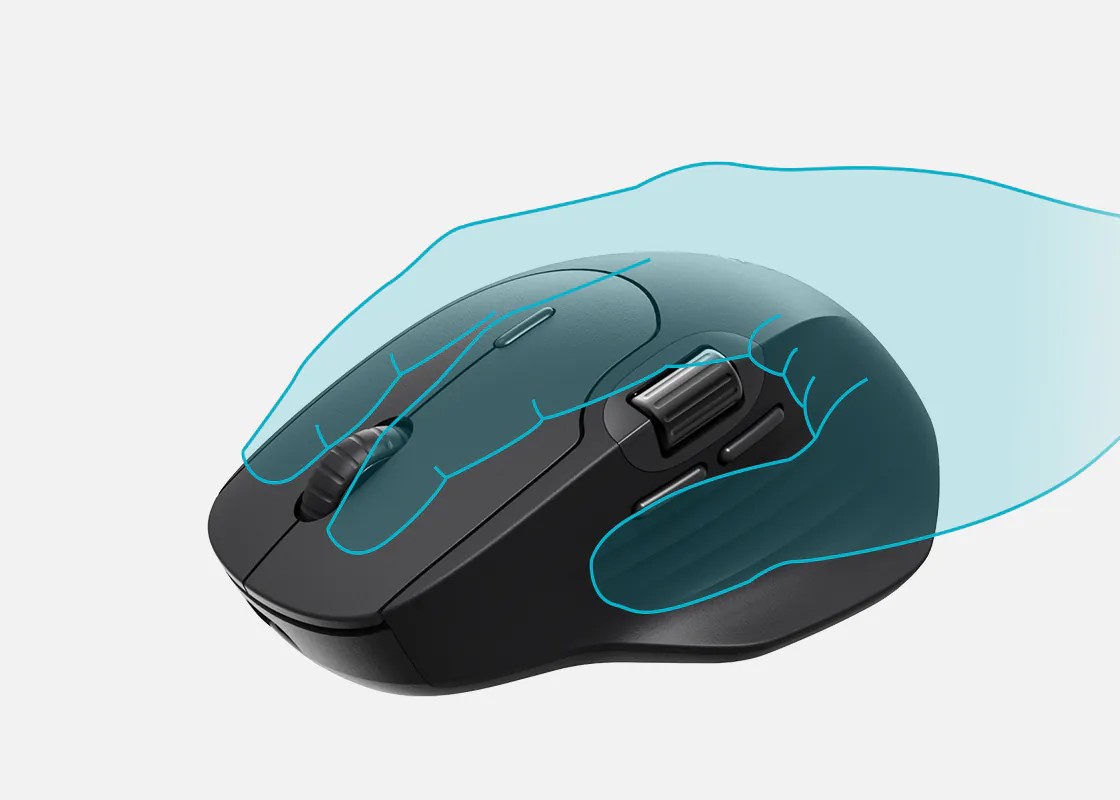 Chuột không dây Rapoo MT560 Multimode (Wireless, Bluetooth 5.0, USB-C)