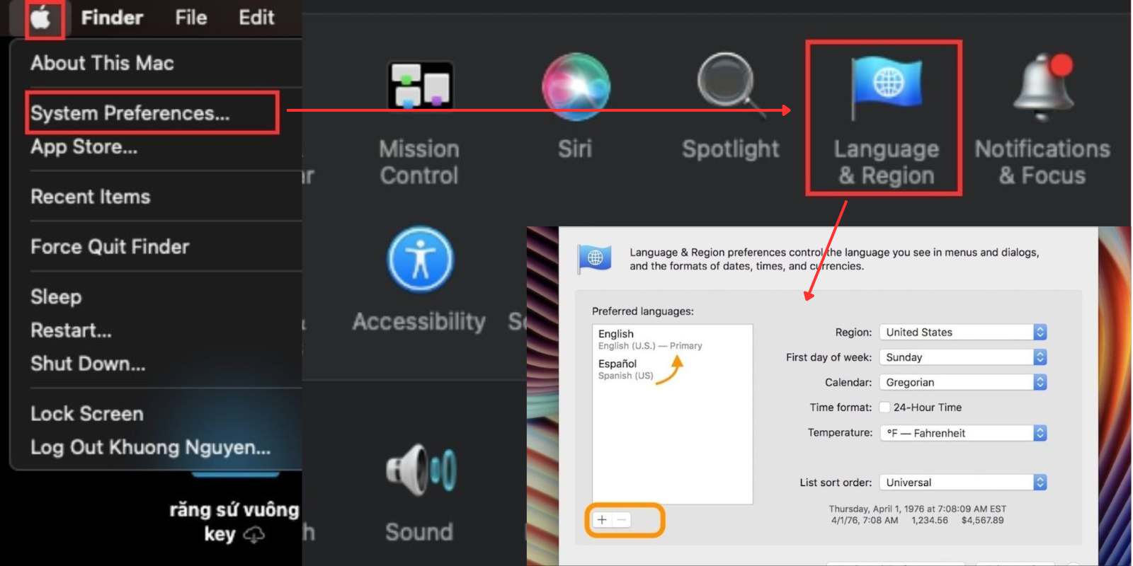 Cách thay đổi region trên macOS mà bạn cần biết