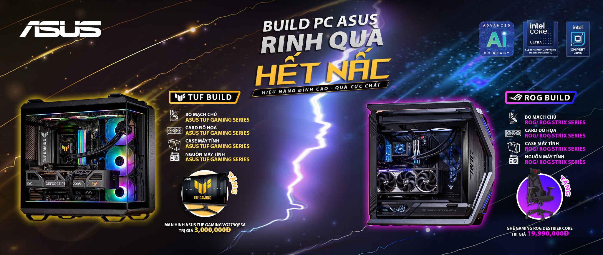 Banner khuyến mãi asus