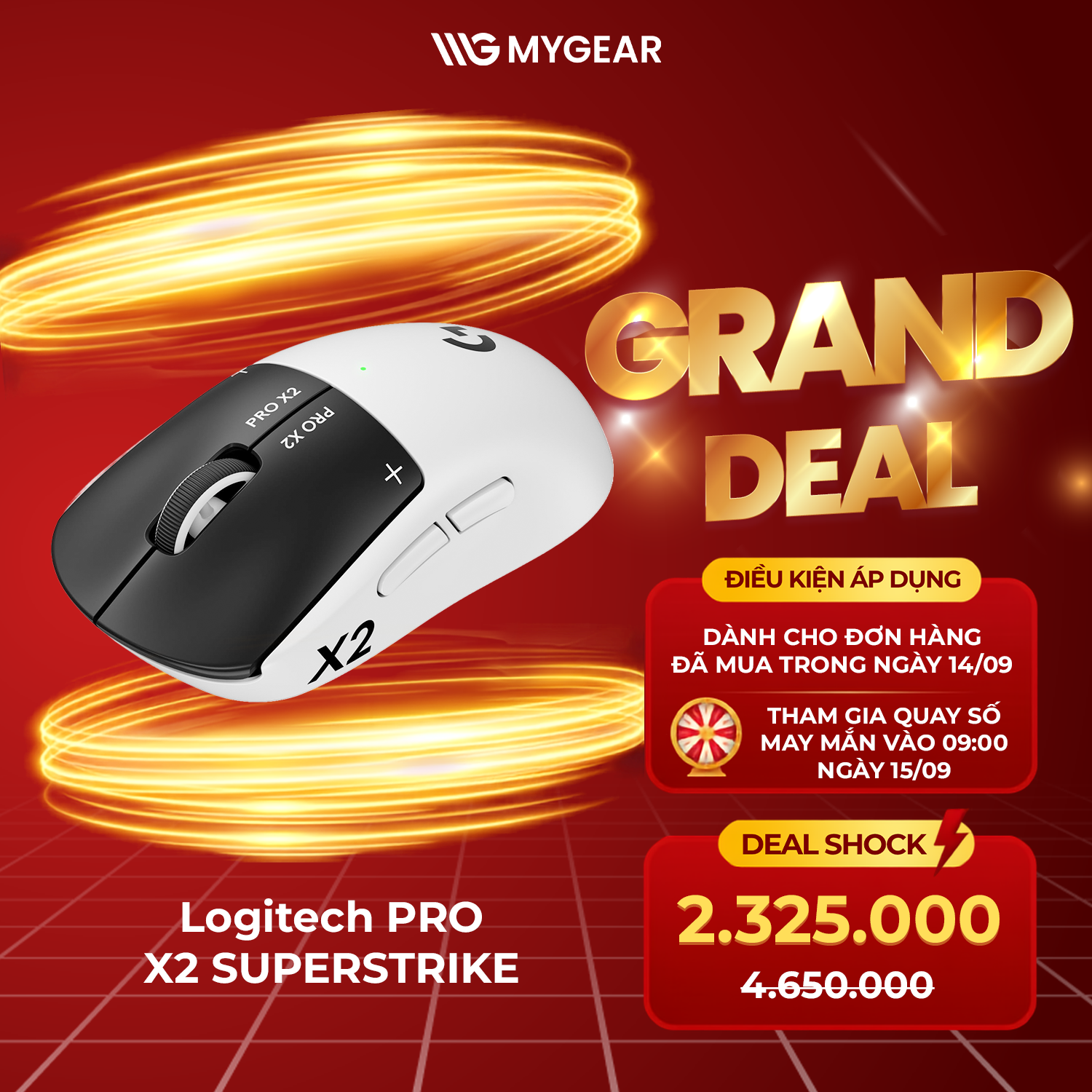 Logitech PRO X2 SUPERSTRIKE Deal Shock 2.325.000đ