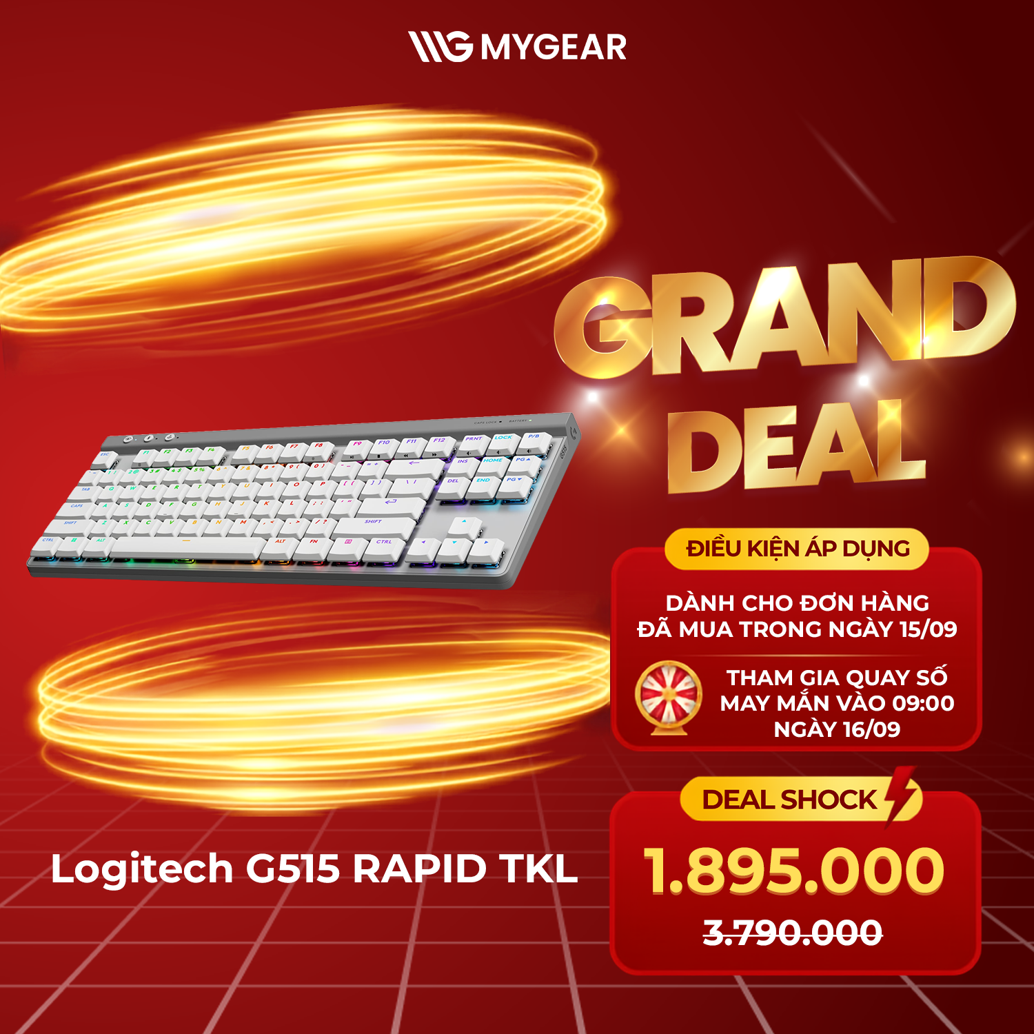 Logitech G515 RAPID TKL Deal Shock 1.895.000