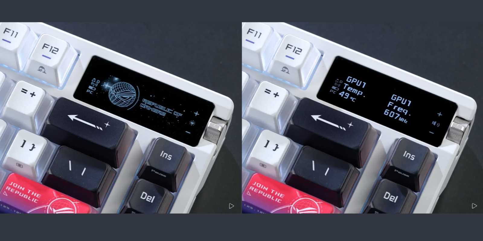 màn hình oled của ASUS ROG Azoth X