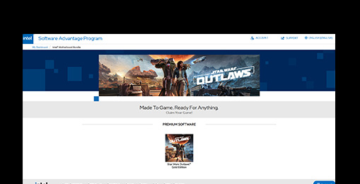 Chọn banner Star Wars Outlaws Gold Edition để truy cập trang tải về