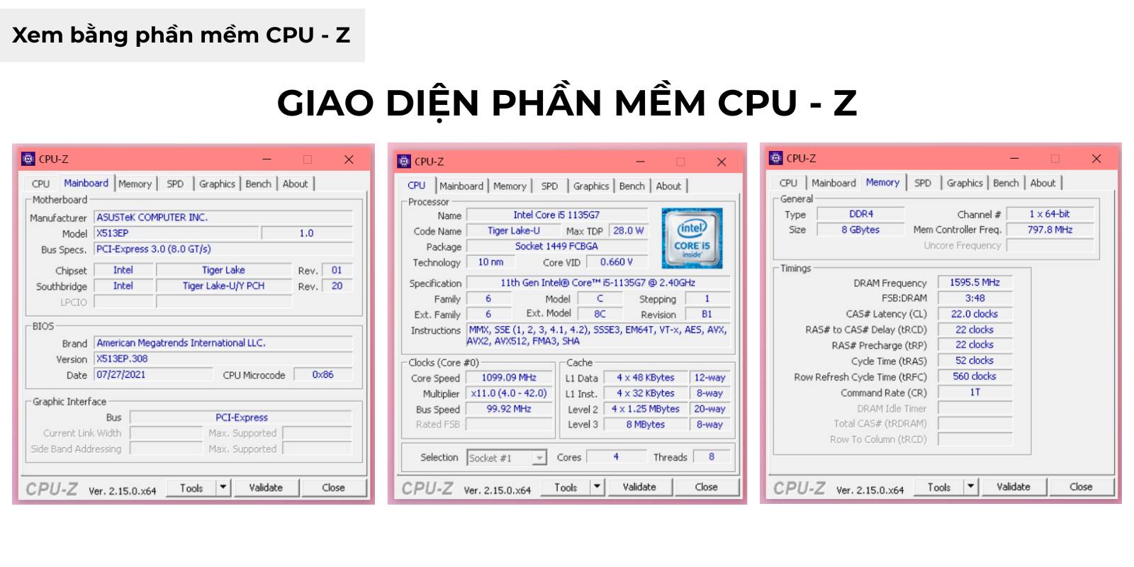 cách xem cấu hình máy tính bằng cpu z