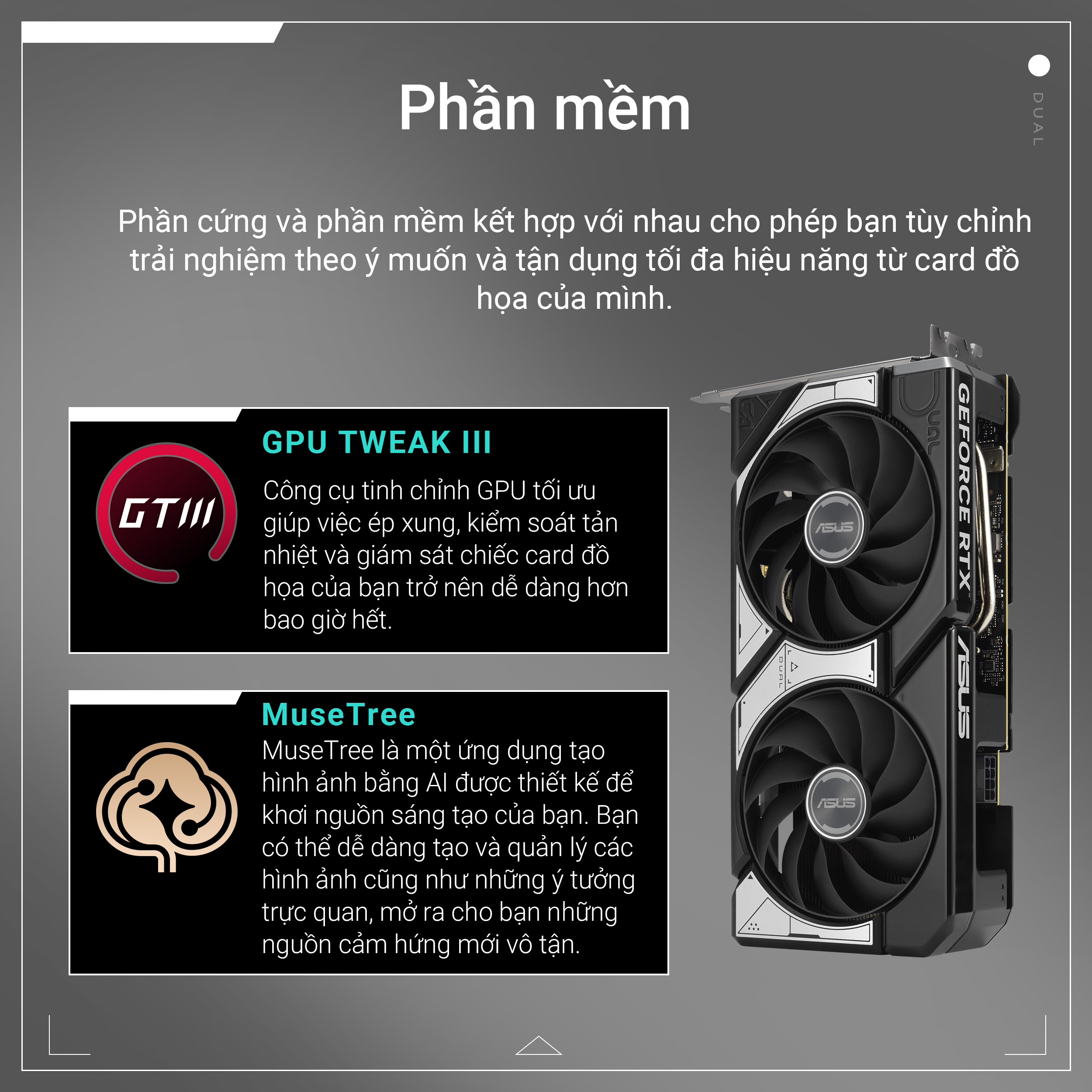 Card màn hình ASUS DUAL GeForce RTX 5060 Ti 8GB GDDR7 OC Edition