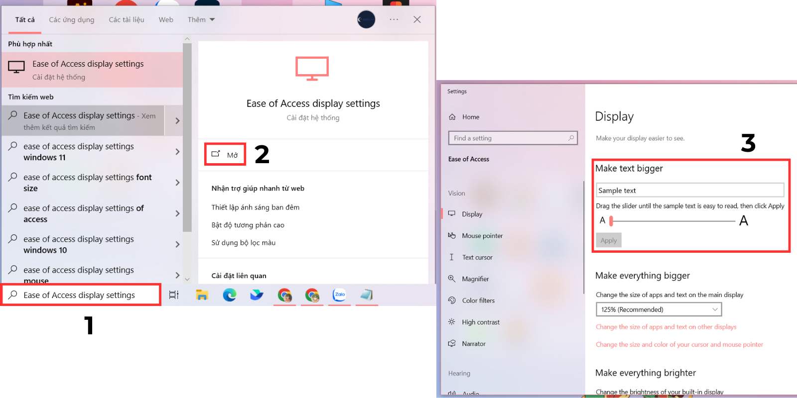 Cách chỉnh kích thước chữ