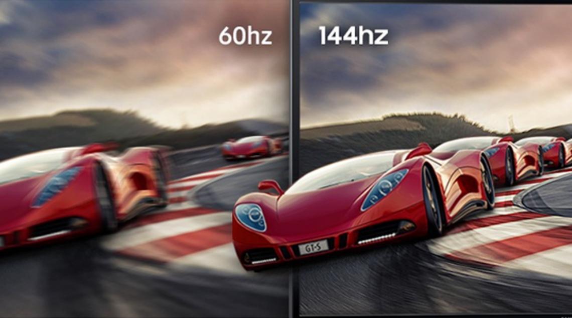 Chiến game mượt mà với tốc độ làm mới 144Hz