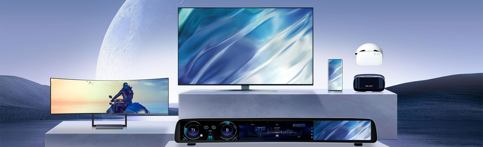 TCL CSOT trình làng màn hình chơi game cong cao cấp 57 inch 1.000R 8K