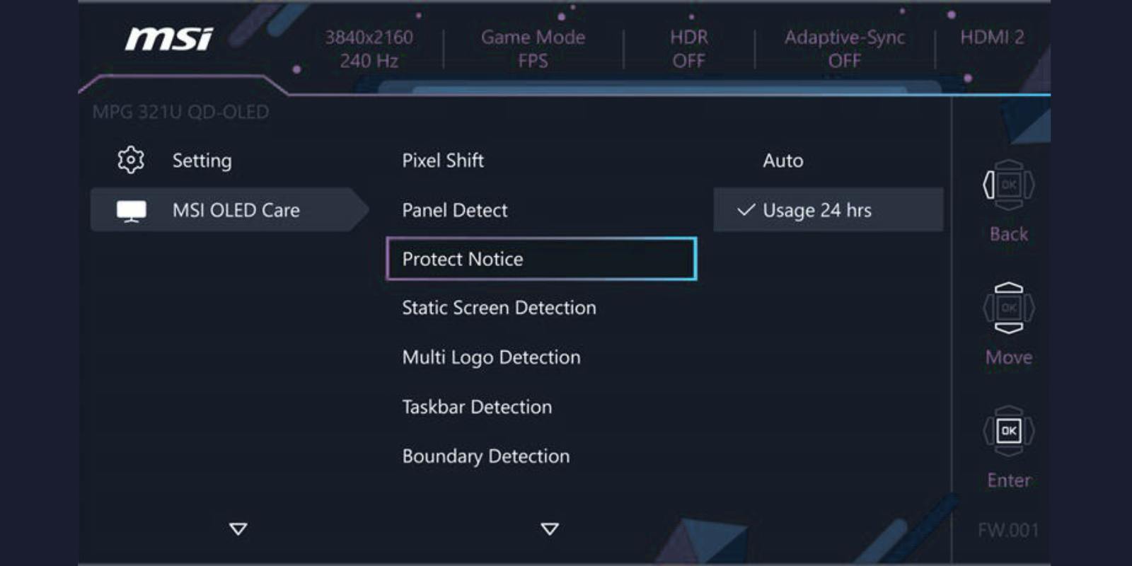 MSI OLED Care 2.0