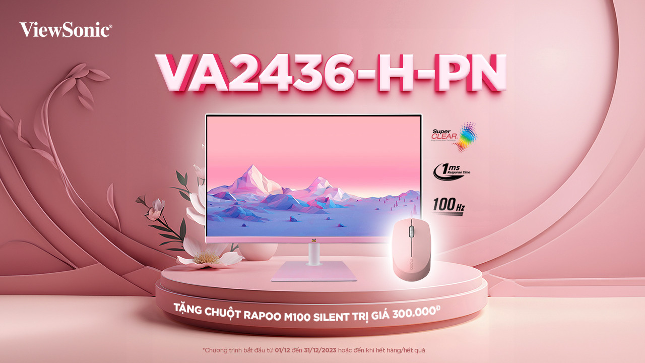 Chương trình khuyến mại màn hình văn phòng ViewSonic