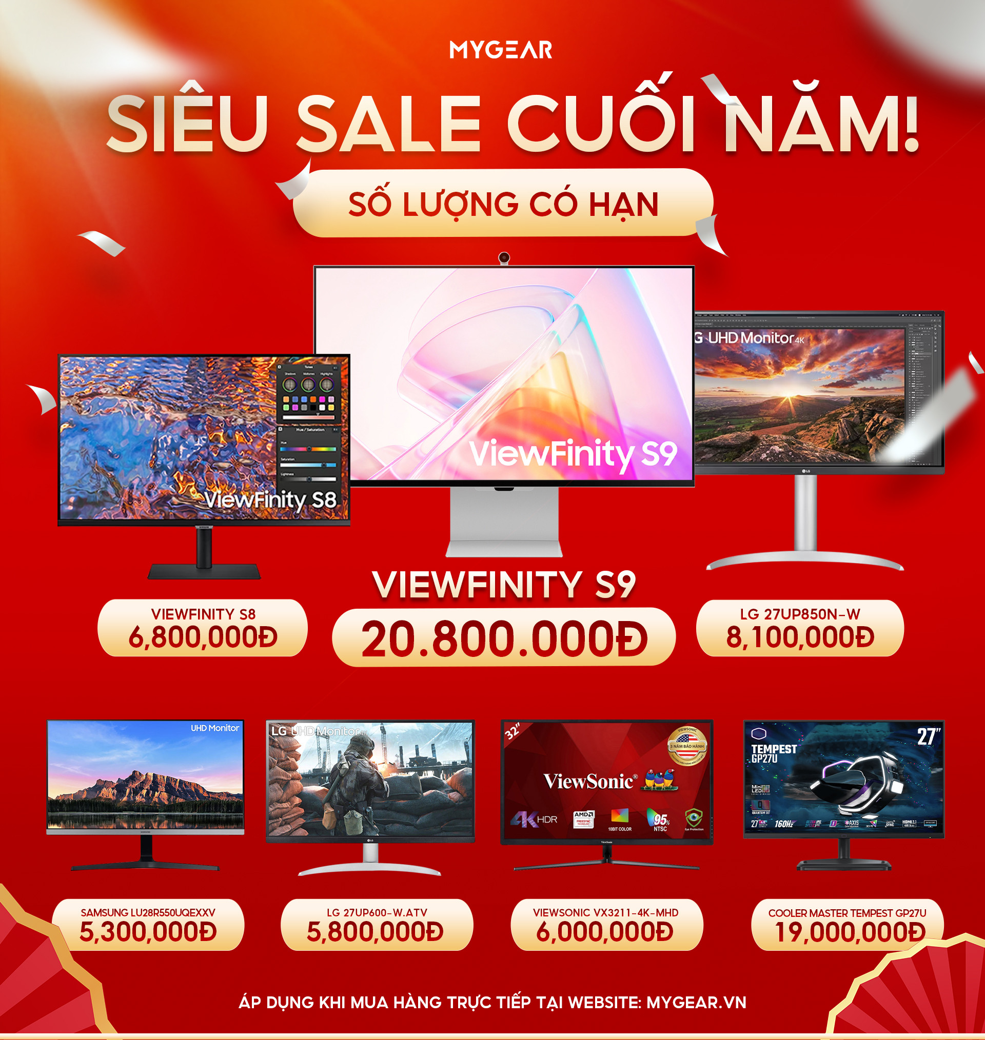 SIÊU SALE MÀN HÌNH CUỐI NĂM