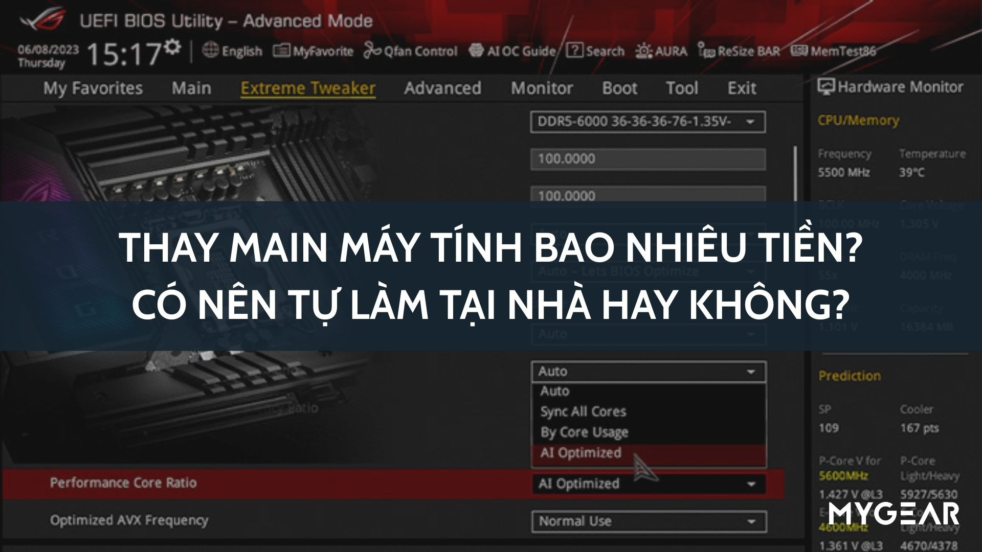 Thay main máy tính bao nhiêu tiền? Có nên tự làm tại nhà hay không?