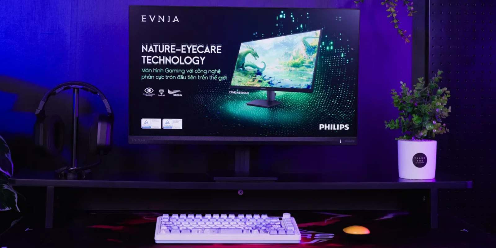 Evnia ra mắt màn hình Esports 27M2N3500UK đầu tiên dùng công nghệ phân cực tròn