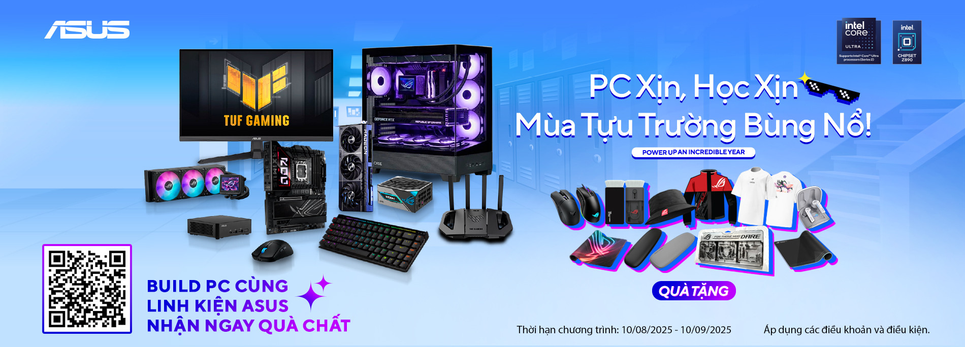ASUS Back To School 2025: PC Xịn, Học Xịn - Bùng Nổ Mùa Tựu Trường Cùng Ngàn Deal Chất!