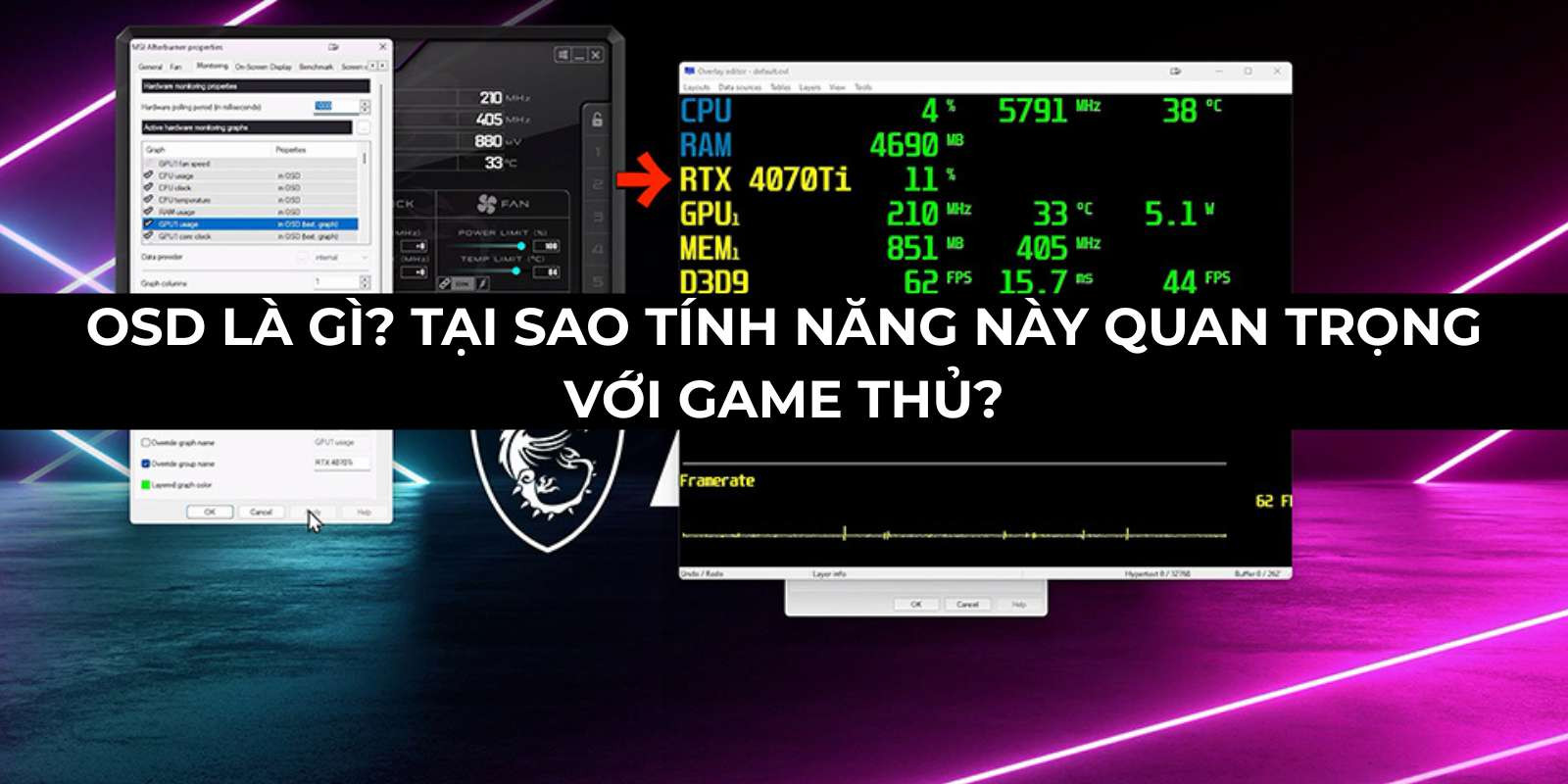 OSD là gì? Tại sao tính năng này quan trọng với game thủ?
