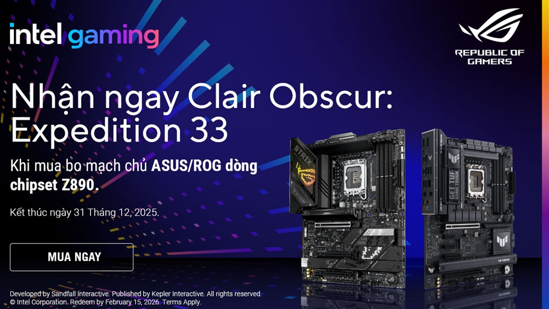 Build PC Next-Gen Z890: ASUS Tặng Ngay Bom Tấn Expedition 33