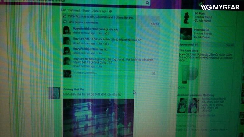 Nguyên nhân màn hình máy tính bị sọc dọc màu xanh và cách xử lý