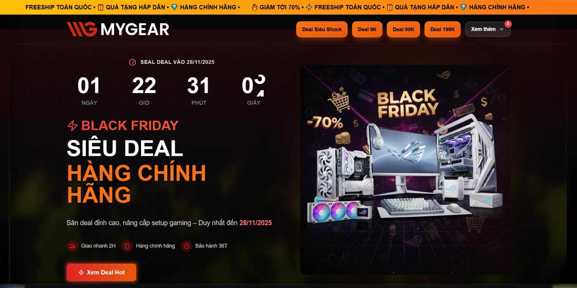 BLACK FRIDAY - DEAL CỰC BAY