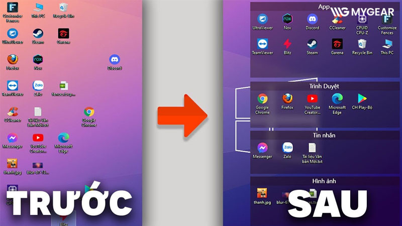Hướng dẫn cách sắp xếp màn hình máy tính đẹp, gọn và tiện lợi