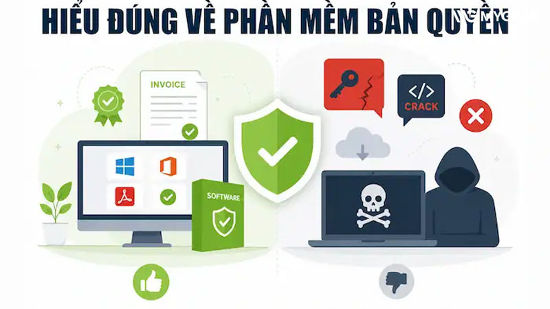 7 hiểu lầm phổ biến về phần mềm bản quyền nhiều người mắc phải