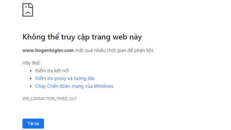 Nguyên nhân máy tính có mạng nhưng không vào được web