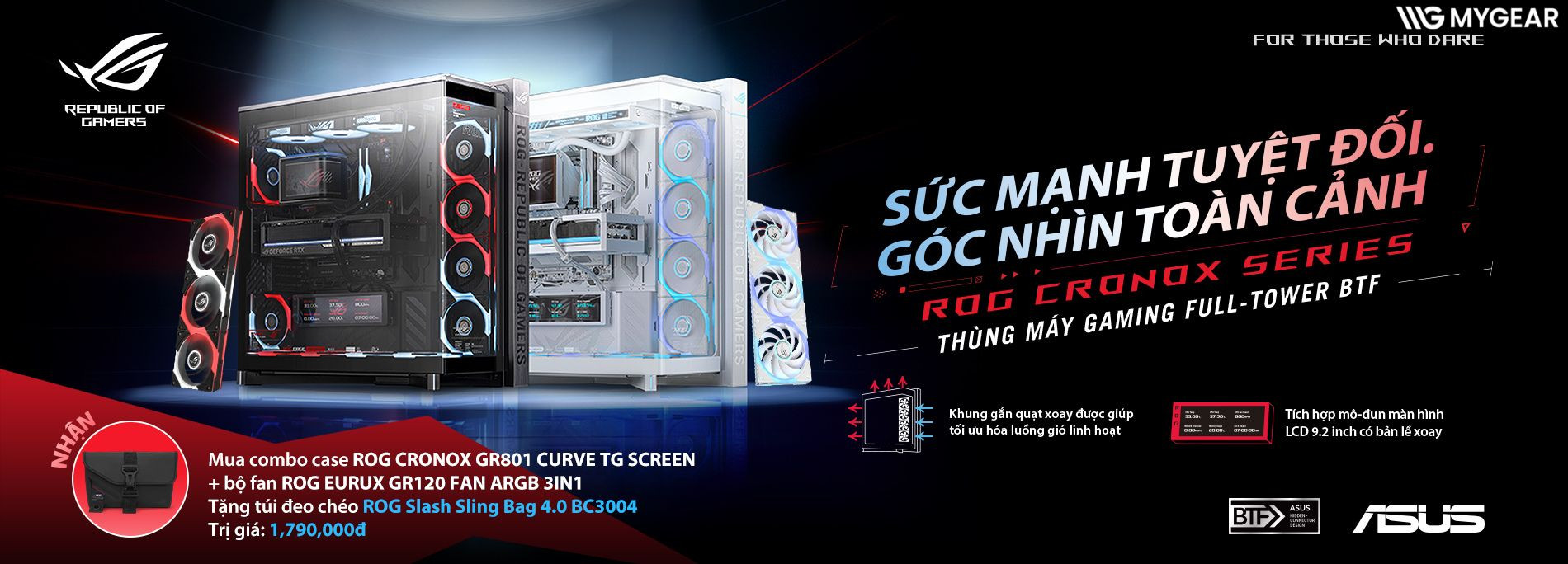 Khuyến mãi ASUS ROG: Tặng túi ROG Slash trị giá 1,79 triệu