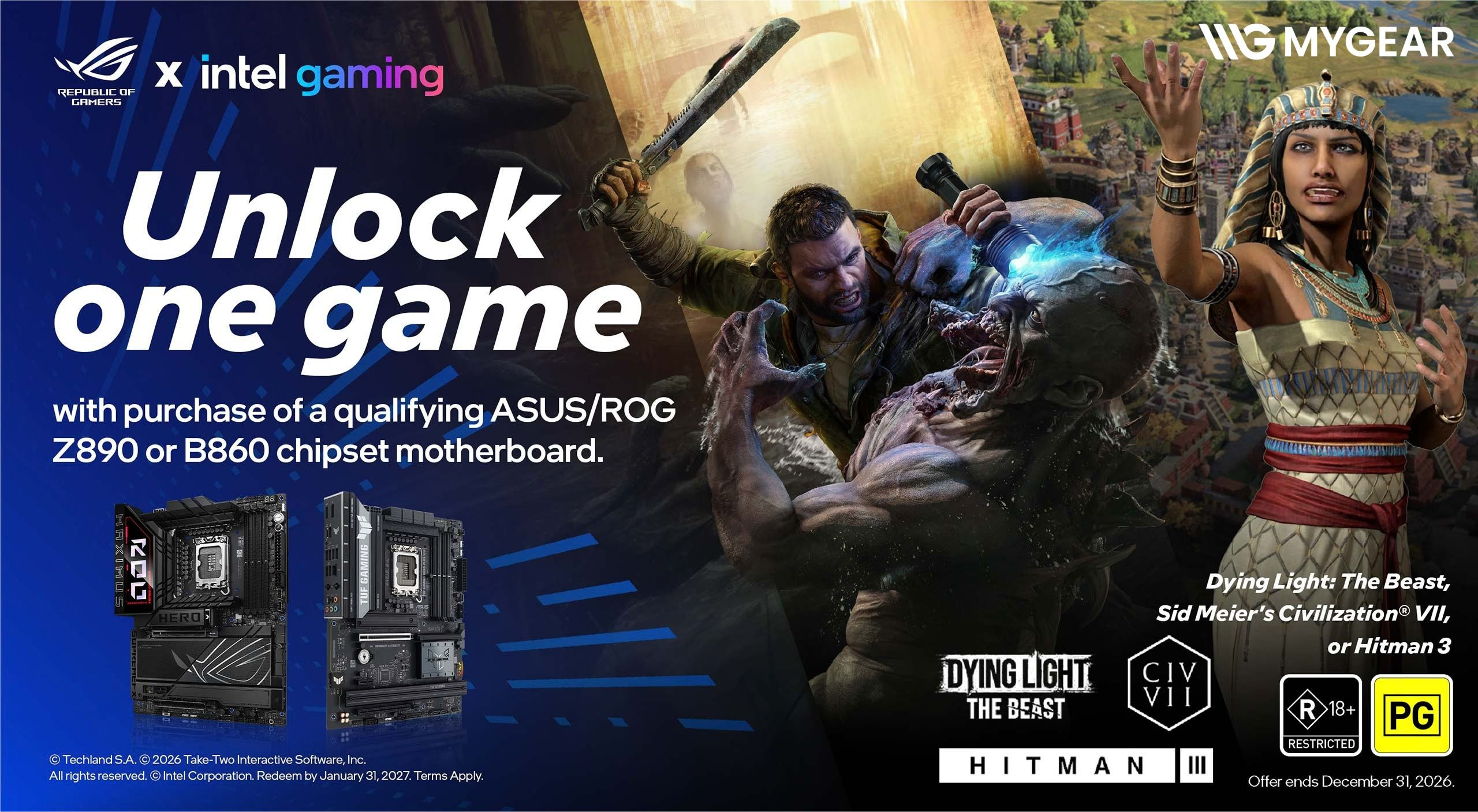 Mua Mainboard ASUS Z890/B860 - Nhận Game Bản Quyền