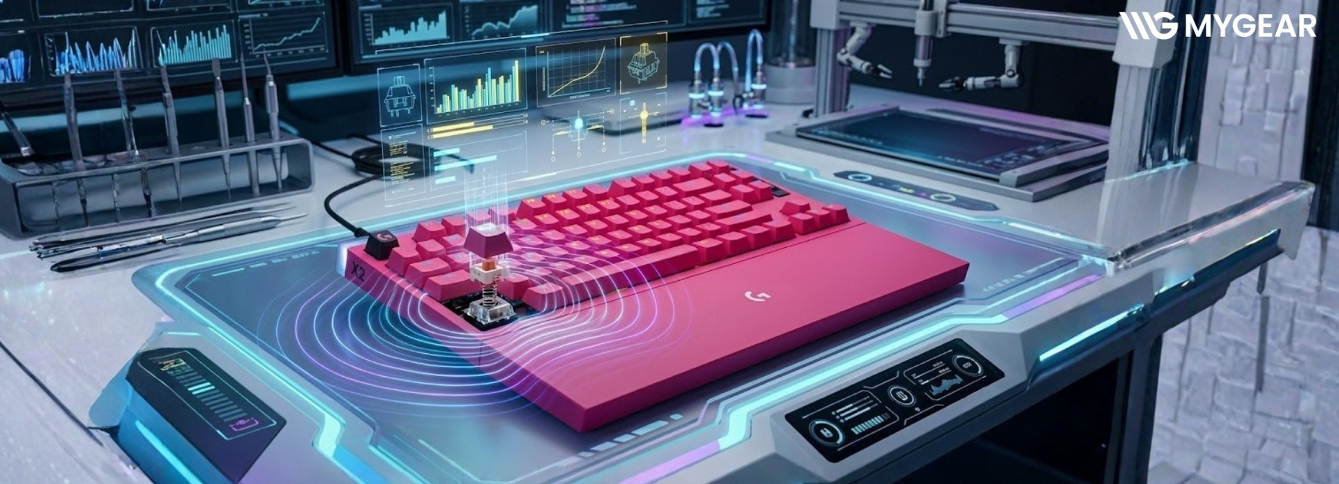 Logitech G PRO X2 RAPID: Đột Phá Bàn Phím Analog Từ Tính Có Màn Hình OLED