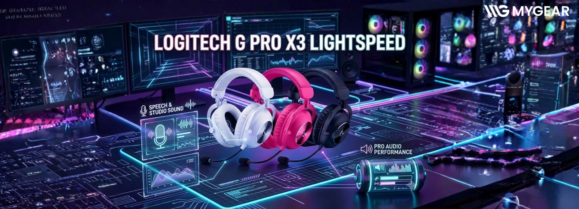 Logitech G PRO X3 LIGHTSPEED: Đàm Thoại & Âm Thanh Chuẩn Phòng Thu