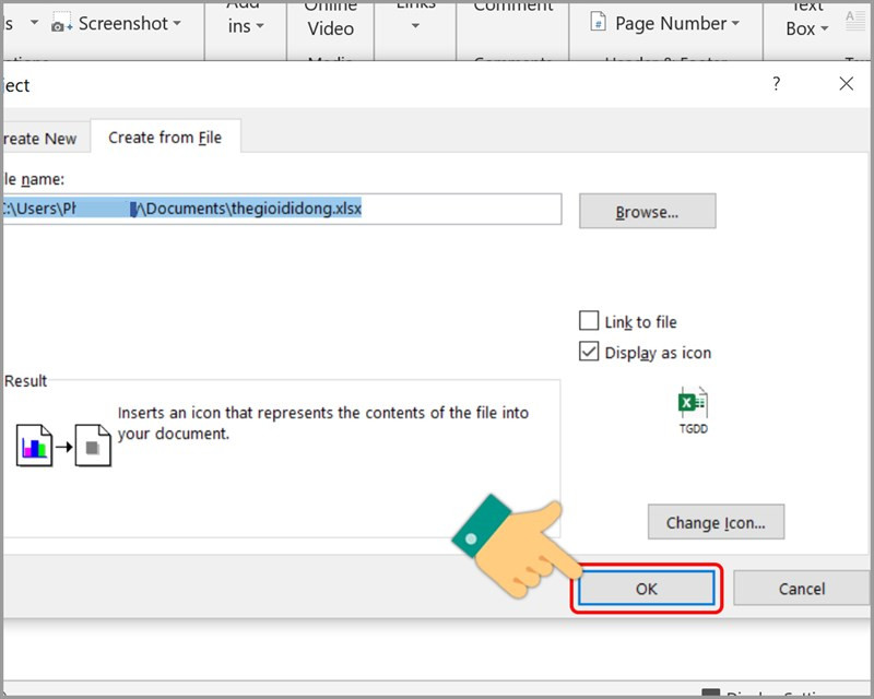 Hướng dẫn cách đính kèm, chèn file PDF, Excel, PowerPoint vào Word dễ dàng nhất