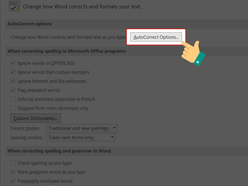 Hướng dẫn cách thiết lập Autocorrect viết tắt trong Word 2010, 2013, 2016, 2019 đơn giản