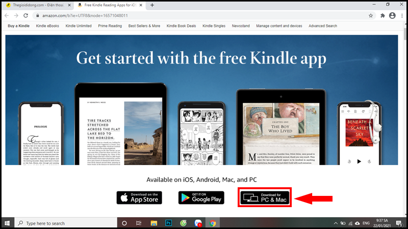 Hướng dẫn cách tải và sử dụng Kindle for PC trên máy tính Windows 10