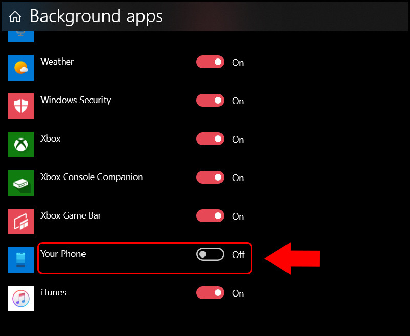 Cách tắt tiến trình yourphone.exe trên Windows 10 cực kì đơn giản