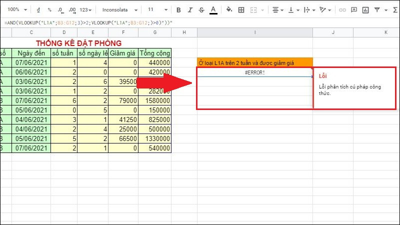 Hướng dẫn cách kết hợp hàm VLOOKUP với AND/OR trong Google Sheet dễ dàng, chi tiết 