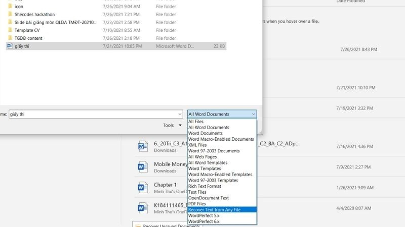 5 cách sửa lỗi file Microsoft Word bị hỏng, lỗi cực nhanh, đơn giản