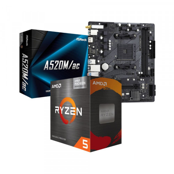 Combo AMD Ryzen 5 5600G | ASRock A520M/ac WiFi