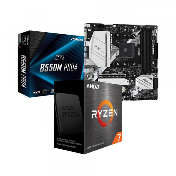 Combo AMD Ryzen 7 5700X | ASRock B550M Pro4
