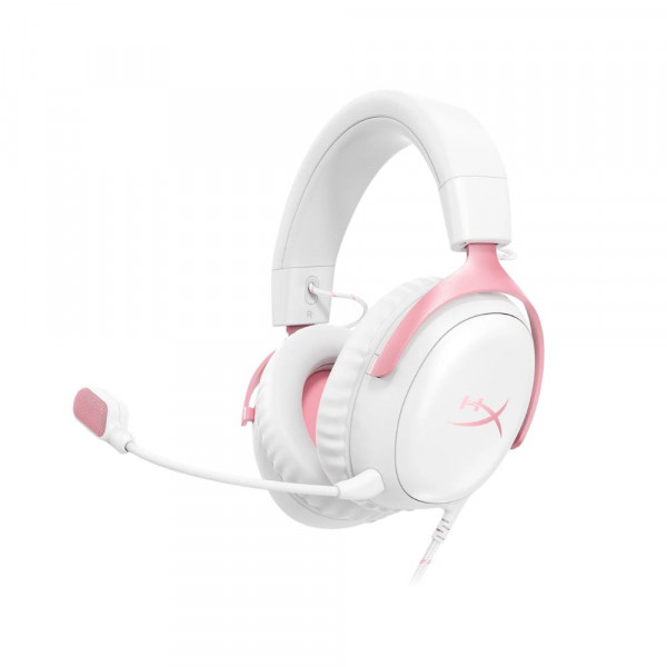 Tai nghe Gaming Overear HyperX Cloud III White/Pink
