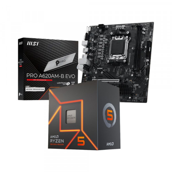 Combo AMD Ryzen 5 7500F | MSI PRO A620AM-B EVO