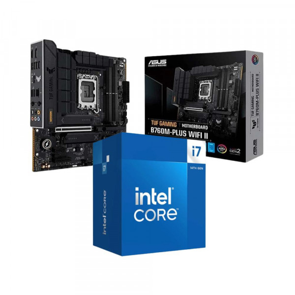 Combo Intel Core i7 14700F | Asus TUF GAMING B760M-PLUS WIFI II DDR5