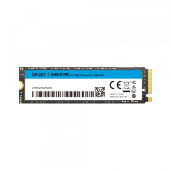Ổ cứng SSD Lexar NM610 PRO 500GB NVMe PCIe Gen3x4 M.2 2280 LNM610P500G-RNNNG