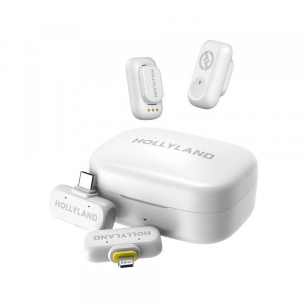 Micro không dây Hollyland Lark A1 Combo (Ivory White)