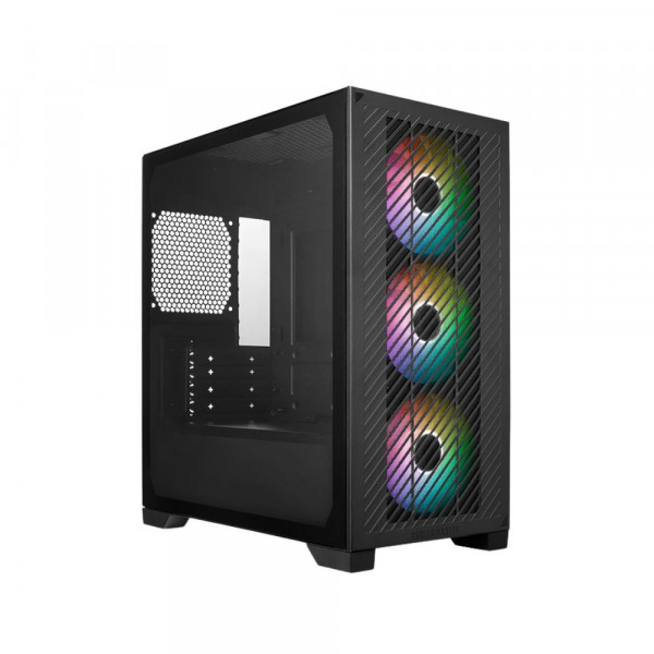 Vỏ Case Cooler Master Elite 301 Mini Tower Black kèm 3 FAN ARGB