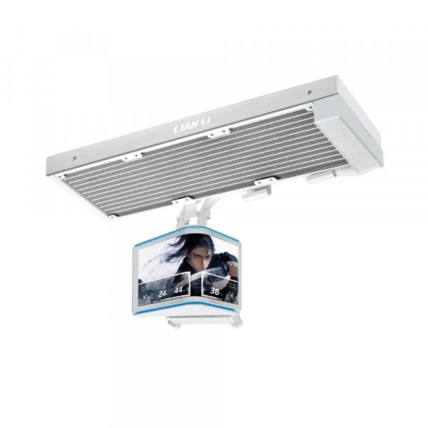 Tản nhiệt nước LIAN LI HydroShift II LCD OLED Curved 360 Fanless White