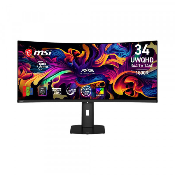 Màn hình Gaming MSI MAG 341CQP QD-OLED X28 34.18 inch UWQHD 280Hz 0.03ms QD-OLED Cong