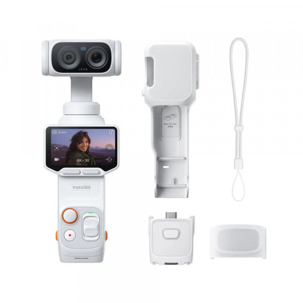 Camera hành trình Insta360 Luna Ultra Stellar White Standard Bundle