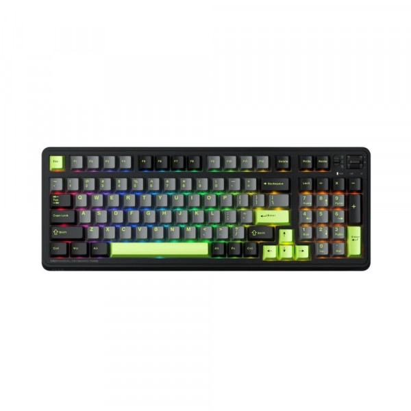 Bàn phím cơ Machenike KG98 Black Green Purple-Gold Switch