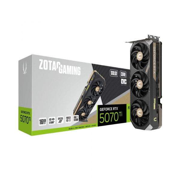 Card màn hình ZOTAC GAMING GeForce RTX 5070 Ti SOLID CORE OC 16GB GDDR7
